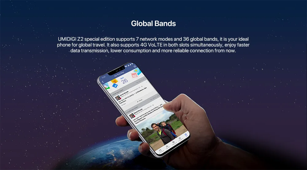 UMIDIGI Z2 специальное издание Global Bands 6," FHD+ полноэкранный Helio P23 4G+ 64 Гб F/8,1 Большая диафрагма Android 4G смартфон