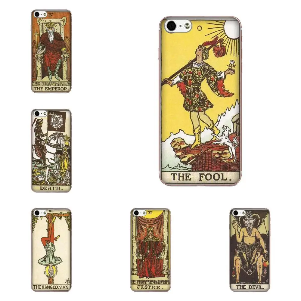 

Ultra Thin Cartoon Pattern Cell For Xiaomi Redmi Note 2 3 3S 4 4A 4X 5 5A 6 6A Pro Plus Tarot Cards The Devil