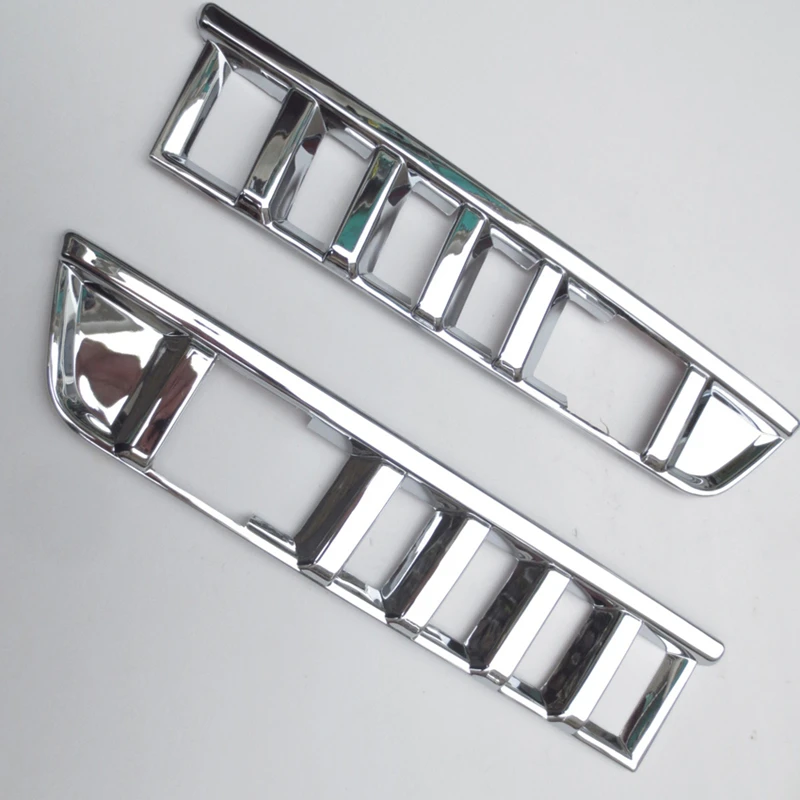 

2PCS FOR SKODA YETI 2014 15 16 FRONT REAR fog light ABS chrome fog lamp cover FREE SHIPPING plating car-styling cover stickers