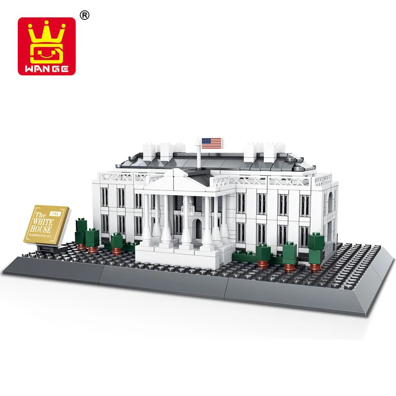 

Lepin 7018 771Pcs Street View series The White House  Model Building Blocks Set Creative Bricks Toys For Children wange Gift
