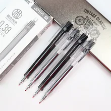 M& G пресс тип гелевые черные чернила для ручки 0. 38 мм офисные принадлежности канцелярские гелевые ручки для студентов высокое качество гелевая ручка 2 шт./лот
