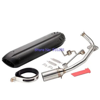 

PCX 125 150 Motorcycle Scooter Exhaust Muffler Full System Middle Pipe Slip On Link Pipe Headers with 470mm Escape Escapamento