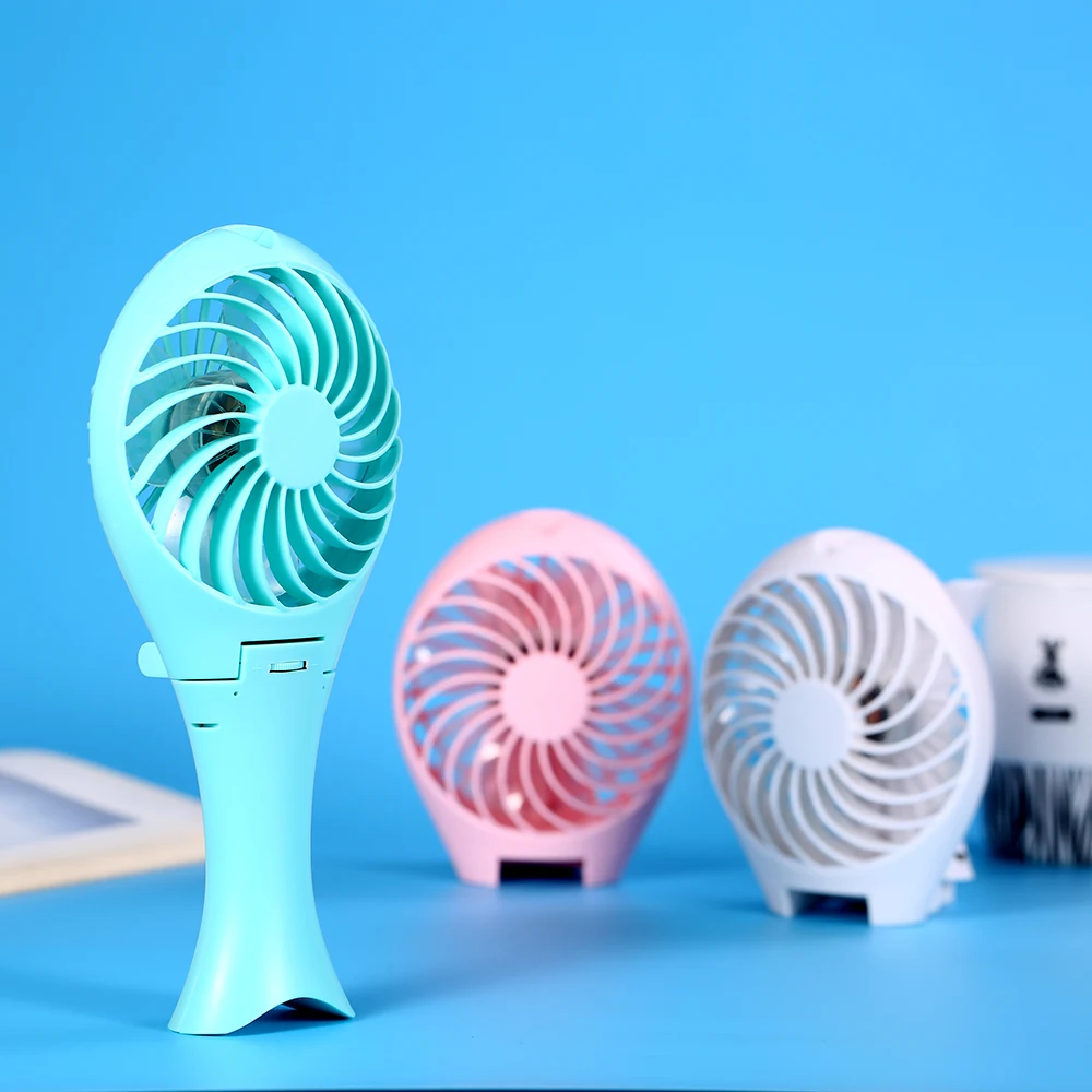 New Mermaid Design USB Rechargeable Handheld Mini Fan Portable Summer