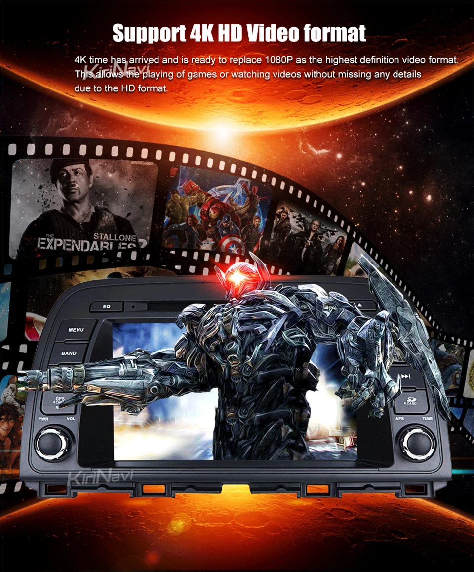Top KiriNavi Octa core 10.2" 4G LET android 7 car multimedia system for Mazda Atenza 6 2013 - 2017 support 4K Video 4G 9