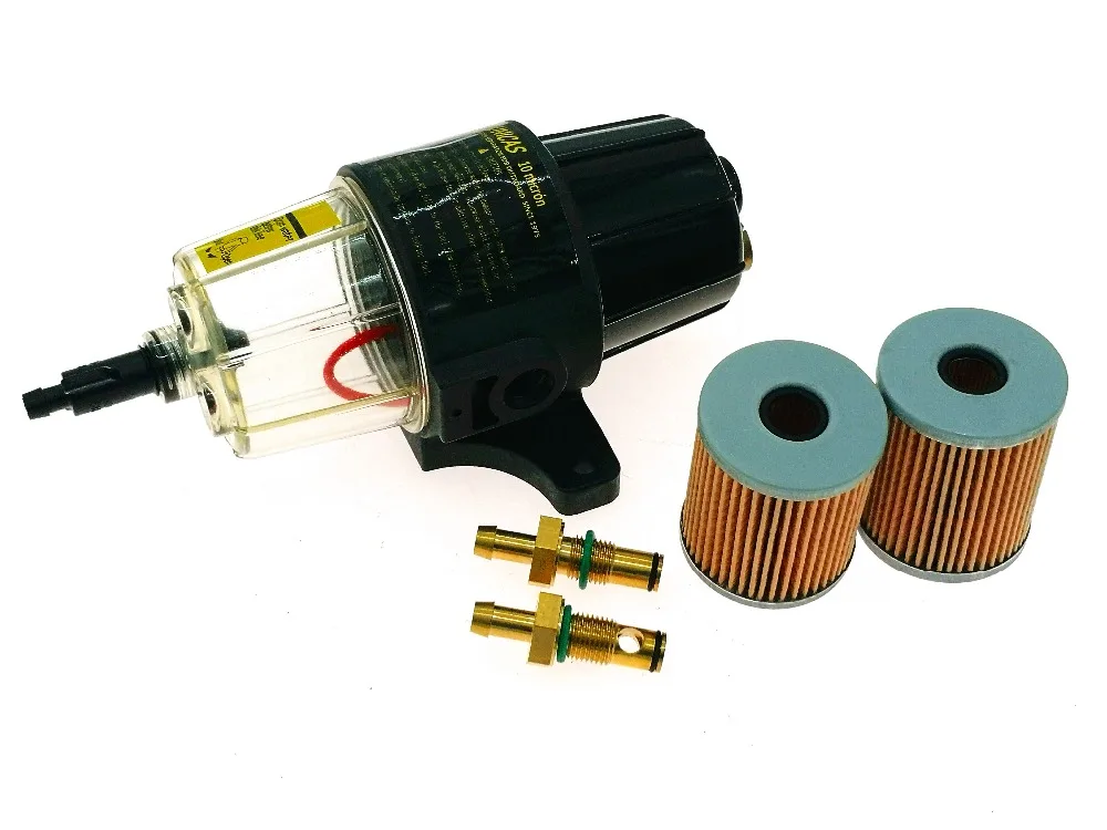 UF 10K Fuel Filter / Water Separator Assembly Clear Bowl FOR OUTBOARD