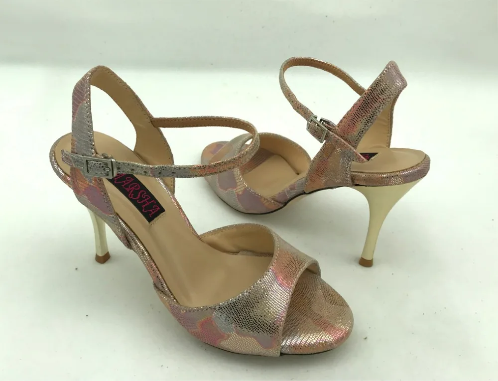 Удобные и модные Аргентина Танго Обувь для танцев обувь для вечеринок Свадебные туфли с кожаной подошвой, T6290CPL