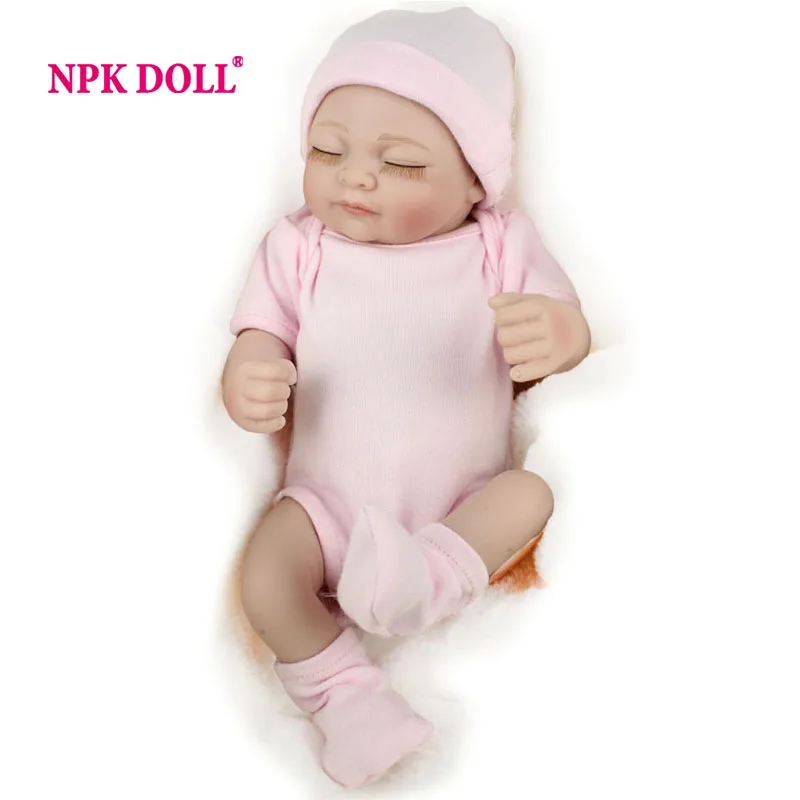 Кукла NPKDOLL Reborn baby 10 дюймов полностью виниловая для девочек детские игрушки
