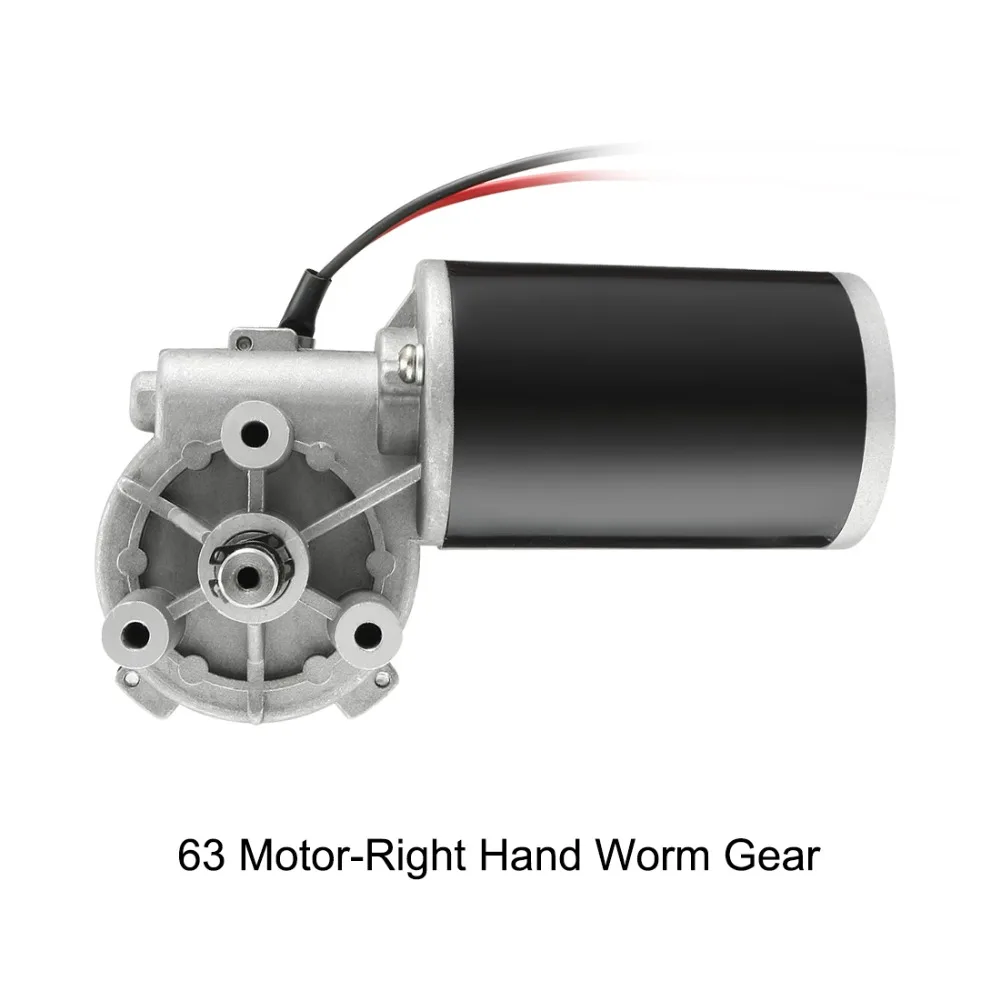 Uxcell New DC48V 80W 33RPM 8N.M Reversible Right Worm Gear Motor High Torque Speed Reducing Electric GearBox Motor-JCF63R Uxcell New DC48V 80W 33RPM 8N.M Reversible Right Worm Gear Motor High Torque Speed Reducing Electric GearBox Motor-JCF63R