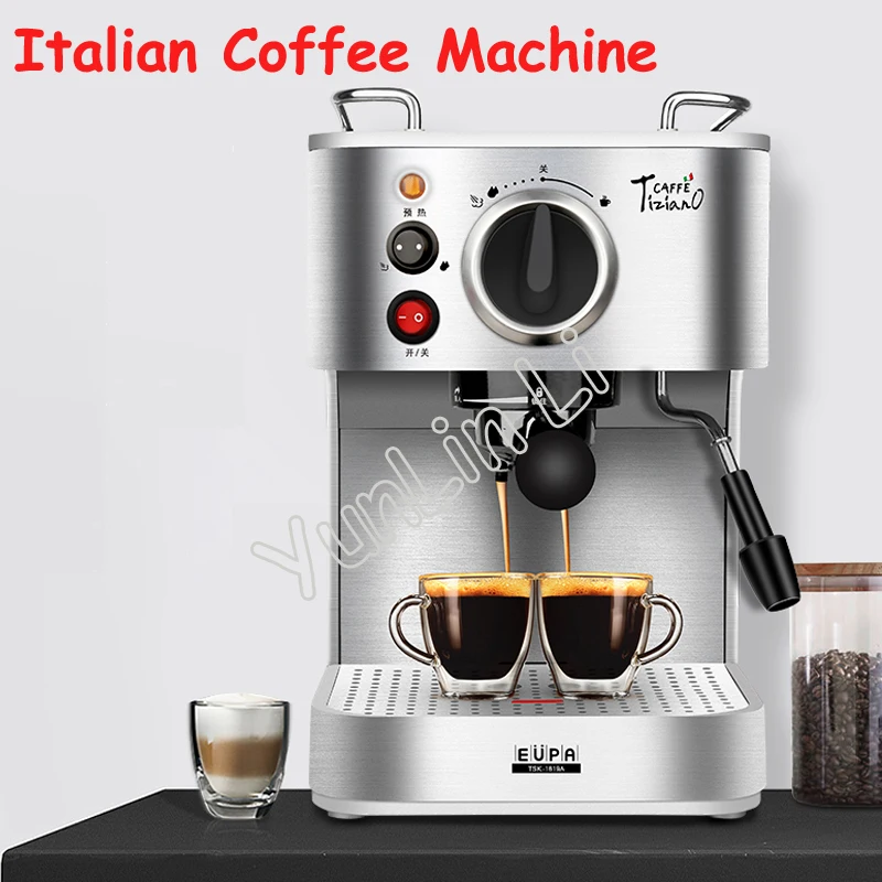 Espresso Machine Italian Coffee Machine Household Semi-automatic Coffee Maker Commercial Steam Type Cooking Coffee Cafetera