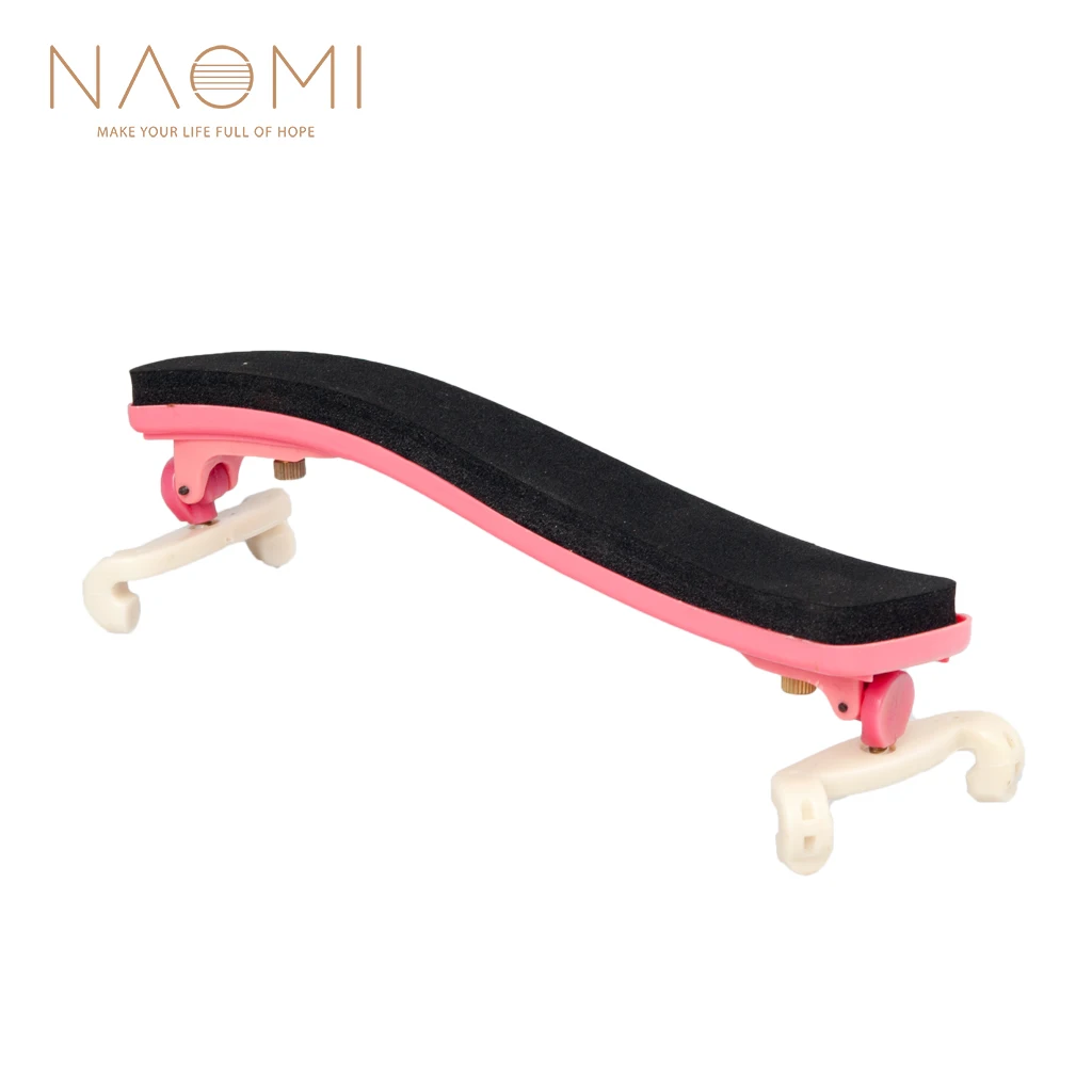 

NAOMI Violin Shoulder Rest Pink Adjustable 1/8 Violin Shoulder Rest Plastic-For 1/8 Violin-Pink NEW