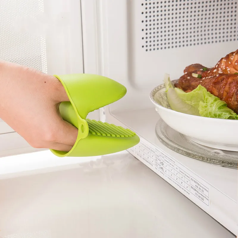 

Microwave Oven Mitts Kitchen Convenient Insulated Glove Finger Protect Wise Cook Tool