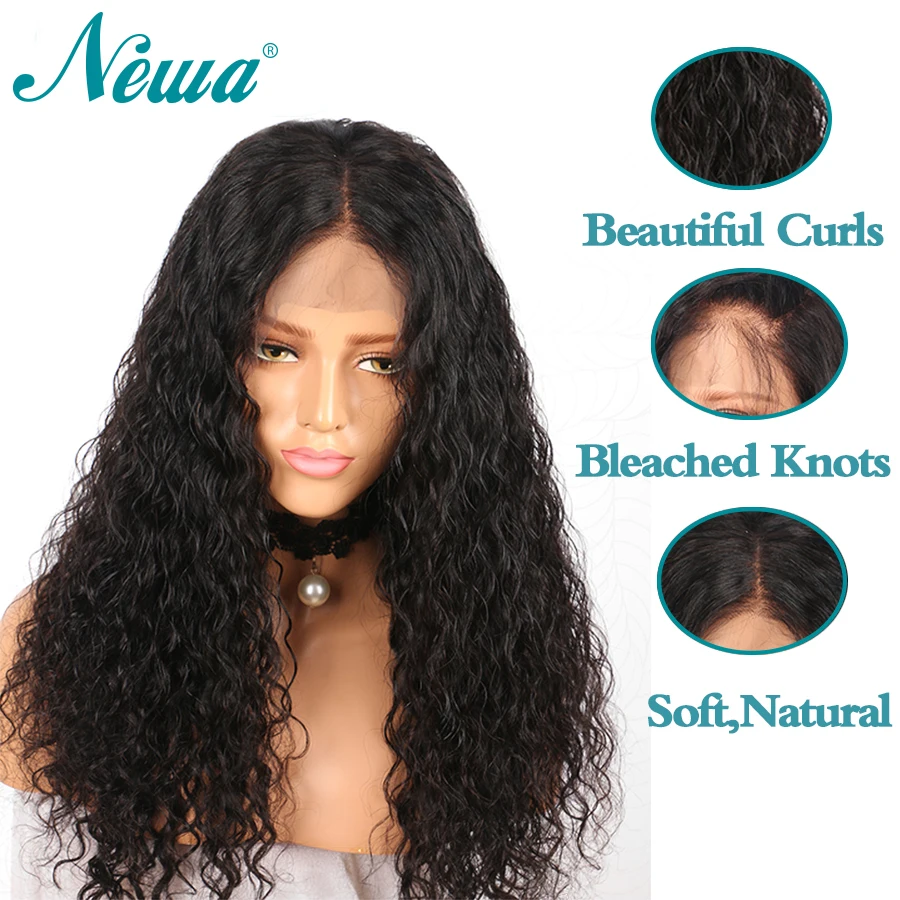 NYUWA кудрявые парики из натуральных волос на кружеве remy волосы предварительно сорванные парики на шнурках для черных женщин бразильский кружевной парик отбеленные узлы