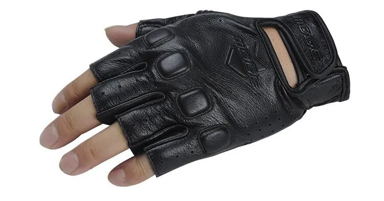 MOGEBIKE Leather Motorcycle Gloves Motocross Off-Road Racing Gloves Motorcycel Riding Half Finger Gloves Luva Couro Motoqueiro MOGEBIKE Leather Motorcycle Gloves Motocross Off-Road Racing Gloves Motorcycel Riding Half Finger Gloves Luva Couro Motoqueiro