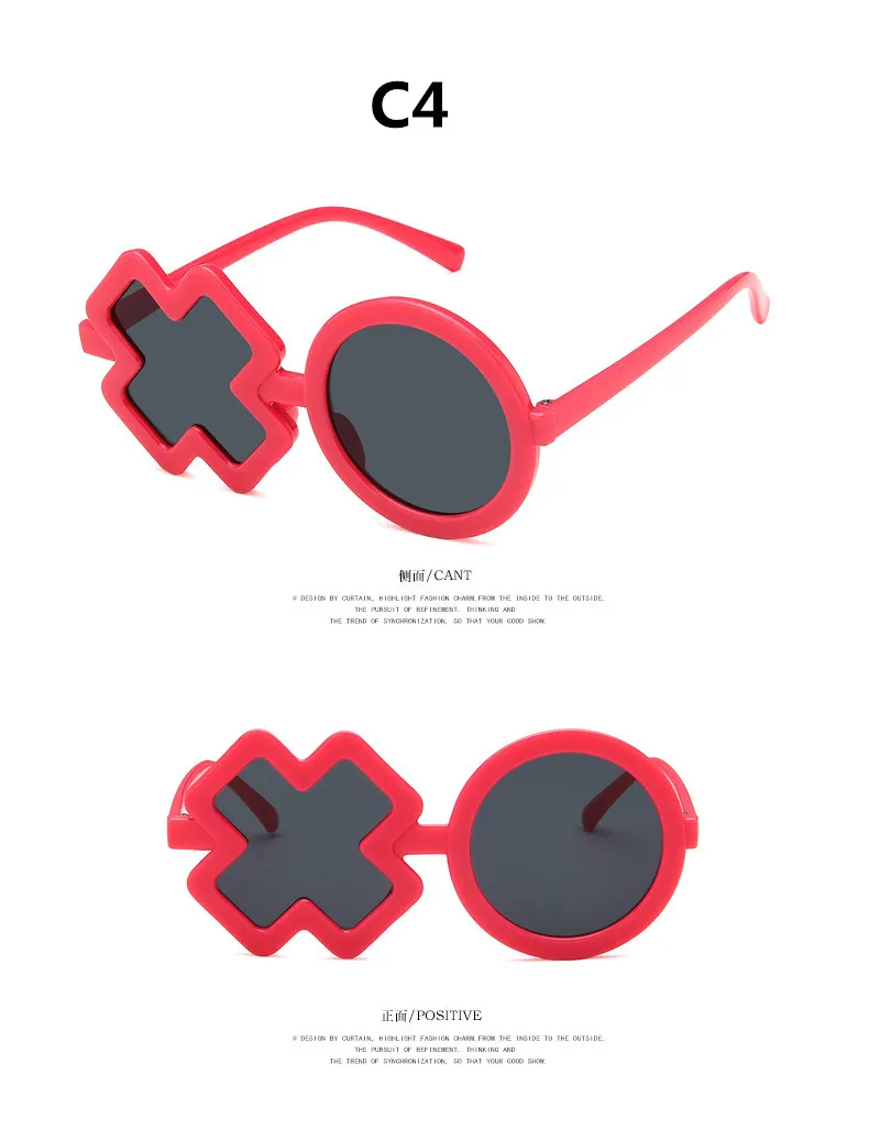 XO нерегулярные стимпанк очки детские для мальчиков и девочек, в готическом стиле, Круглый детские, для малышей солнцезащитные очки UV400