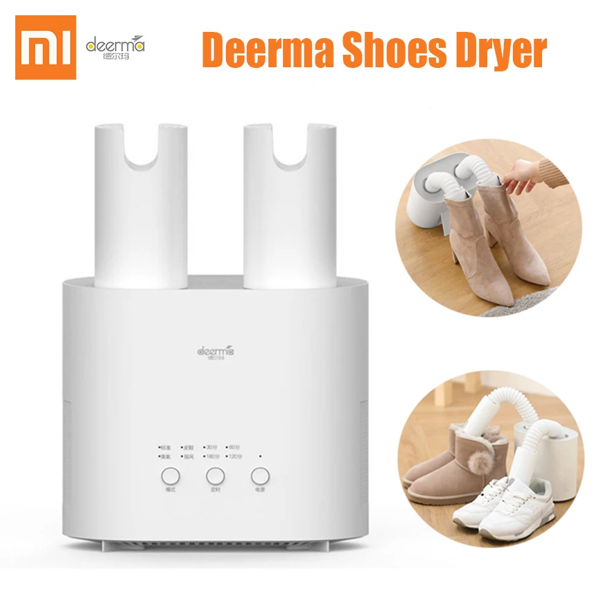Xiaomi mijia Deerma Shoes Dryer Multi-Function DEM-HX20 Intelligent Retractable Multi-effect Sterilization U-shape Dry shoes | Электроника
