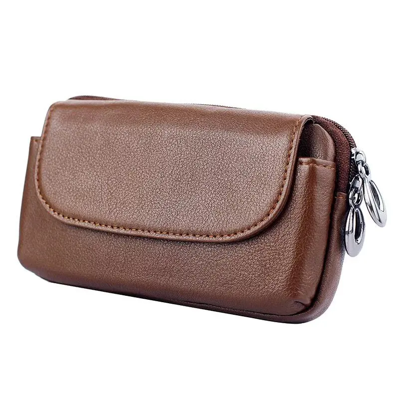

Genuine Leather Zipper Wallet Bag Case For LG G3/G4/G5/V10/G Style/G4S/G3 Stylus/Nexus 5X Universal Belt Clip Phone Pouch Cover
