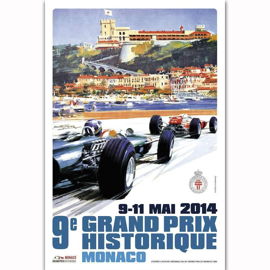 A2 Print 1977 Monaco Grand Prix Poster A3