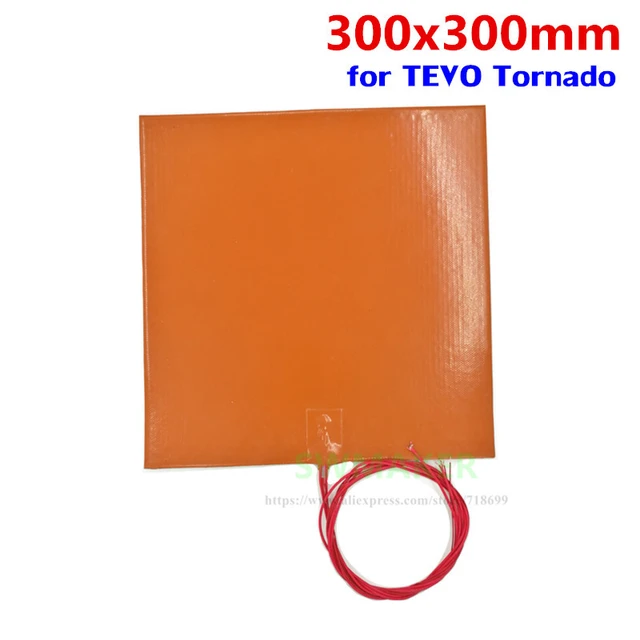 110v/220v 500w Silicone Heating Pad Heater 300x300mm 12 X 12 For Diy  Reprap Tevo Tornado 3d Printer Heated Bed - 3d Printer Parts u0026 Accessories  - AliExpress
