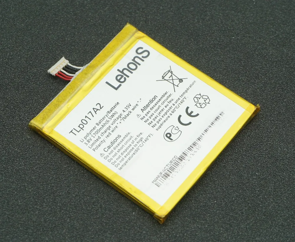 LehonS 2 шт./лот 1700 мАч/6.5Wh 3 8 В Замена Батарея для Alcatel One Touch Idol Mini OT6012 6012X 6012A 6012E 6012D TLP017A2