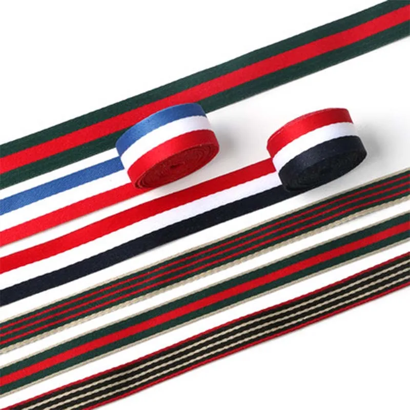 

Color Stripe Ribbon DIY Clothes T-shirt Shoes And Hats Decorative Ribbons Clothes Edging Cloth Accessories
