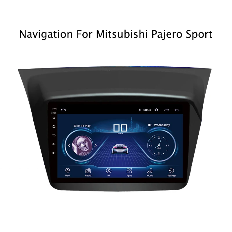 Discount 9inch IPS and 2.5D Touch Screen Android 8.1 Car DVD GPS Navigation for Mitsubishi Pajero Sport 2013-2018 Radio Audio Stereo 10