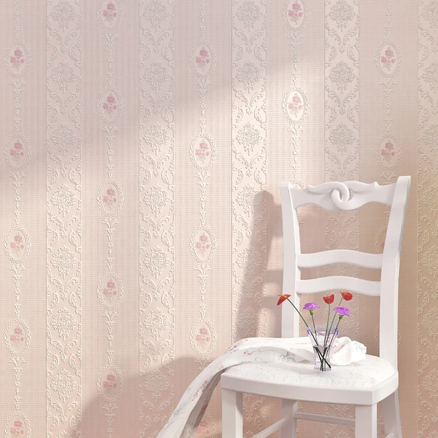 Baby Tapete Madchen Verdickung Vertikale streifen tapete warmen wohnzimmer m dchen baby schlafzimmer 3d Europ ischen l ndlichen vlies.jpg 640x640 - Baby Tapete Madchen