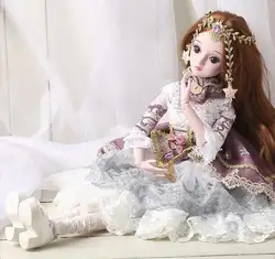 Мяч шарнирные куклы 1/3 BJD куклы женские глаза бесплатно лицо макияж полный набор одежда игрушки куклы для девочек 18 дюймов девочка игрушки