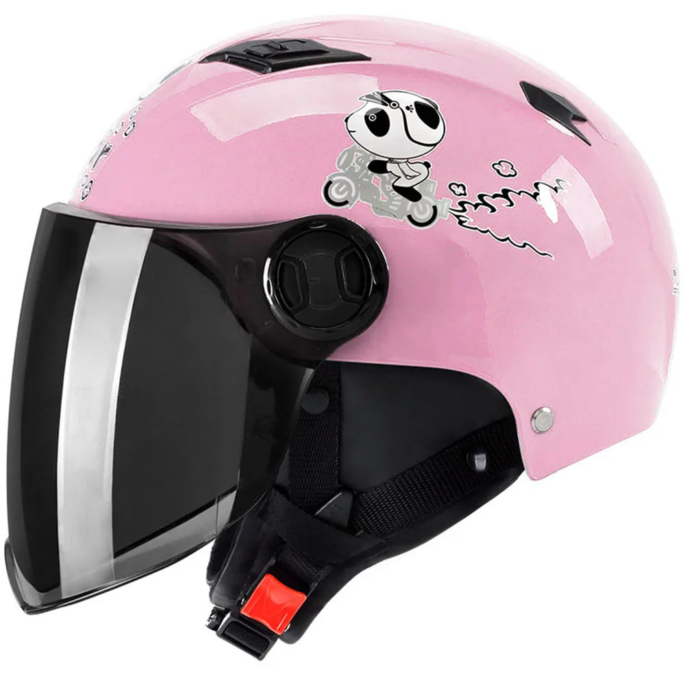 Andes мотоциклетный шлем для езды на скутере унисекс шлем ветрозащитный УФ Защита флип-шлем для мотокросса Casco Moto - Цвет: X-333-Season-Pink3