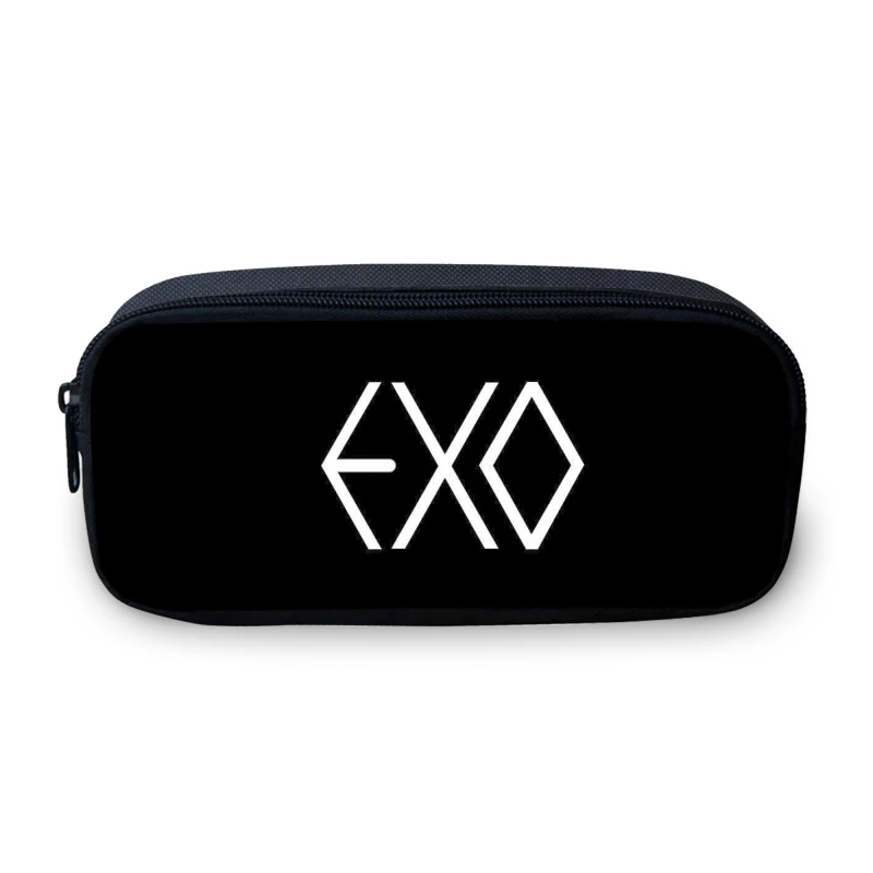 VEEVANV EXO письмо пинт пенал для девочек школьная кошельки милый мультфильм кошелек модная детская сумка для хранения Для женщин большой кошелек - Цвет: Слоновая кость