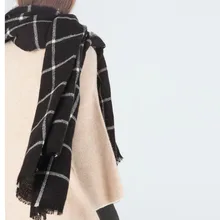 1 PC Unisex Women Men Winter Warm Large Tartan Check Plaid Scarf Shawl Blanket Wraps Pashmina Bufandas Stole