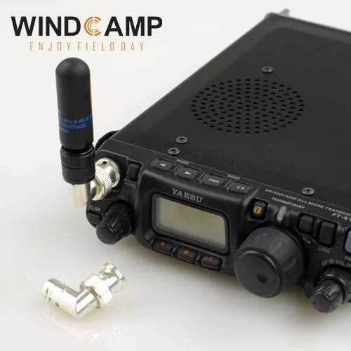 

FT-817 / KX3 perfect match 50 ohm BNC right angle adapter