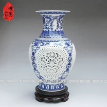 Керамическая голубая и белая бутылка с вырезом, двухслойная ваза-скульптура, синяя и белая фарфоровая рыба, бутылка с хвостом