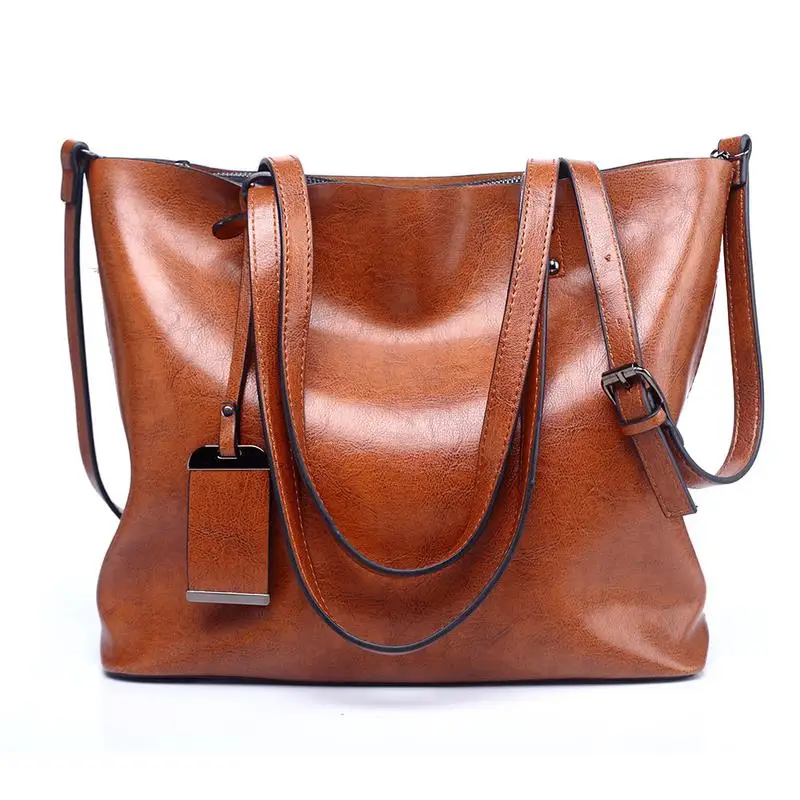 

Women Leather Handbags Lady Large Tote Bag Female Pu Shoulder Bags Bolsas Femininas Sac A Main Brown Black Red