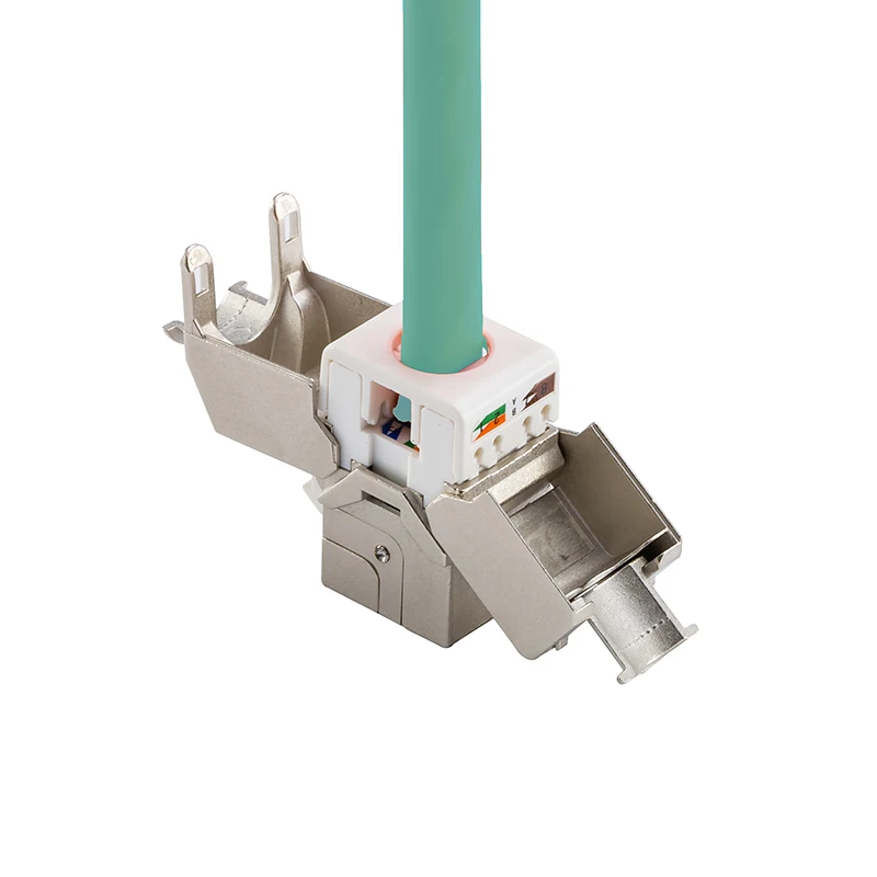 (12 шт./упак.) 10 Гб сетевой Cat6A (CAT.6A класс Ea) RJ45 экранированный разъем Keystone Jack также