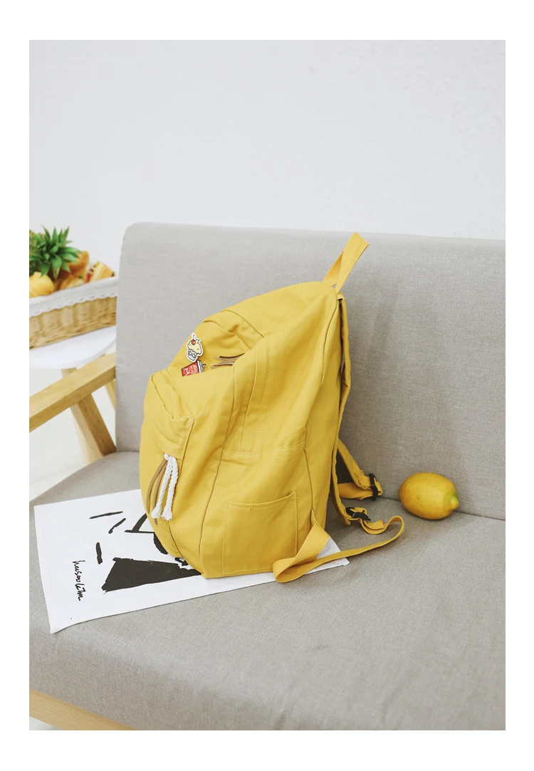 Menghuo Women Backpack for School Teenager Girls Vintage Stylish School Bag Ladies Cotton Fabric Backpack Female Bookbag Mochila (55)