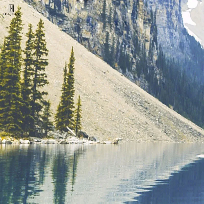 Nordic Modern Concise Decorative Canvas Posters Painting Of The Tall Rolling Mountains Reflect In The Clear Water For Room Decor