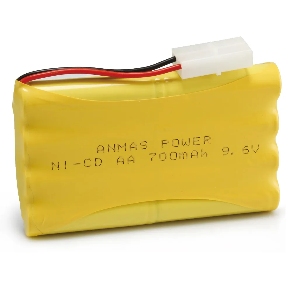 Anmas power NI-CD аккумуляторные батареи AA 9,6 V 700mAh NiCd Ni Cd батарейный блок игрушечный автомобиль разъем Tamiya