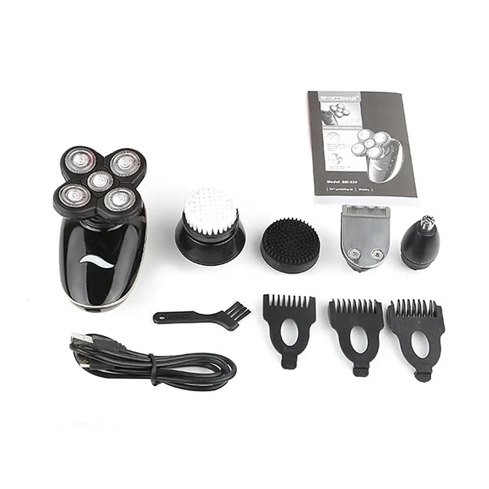 

Multifunctional Electric Shaver 5 in 1 Men Razor Beard Knife Nose Haircut Cleansing Clipper