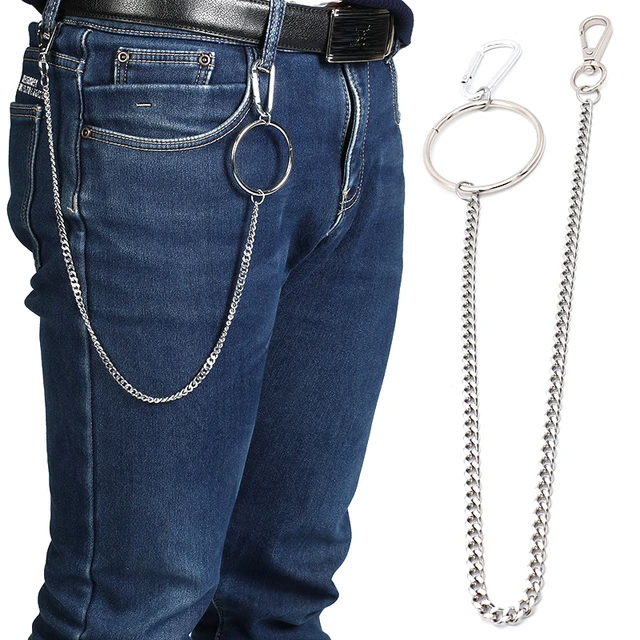 Pants Chain Silver Metal Wallet Belt Chain Rock Punk Trousers Hipster Pant  Jean Keychain Jewelry