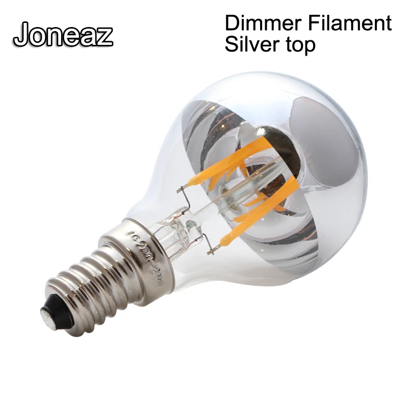 Joneaz 1X bombillas led e14 диммер 110В 220В лампы накаливания с регулируемой яркостью 2 Вт