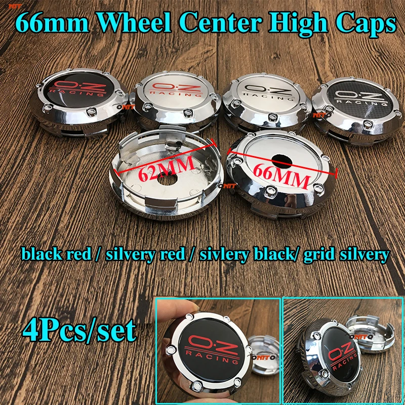

4pcs/set Chrome PVC 66mm 6.6cm Car Styling OZ Logo oz Racing Wheel Center Hub Cap Covers For BMW vw skoda benz jeep volvo