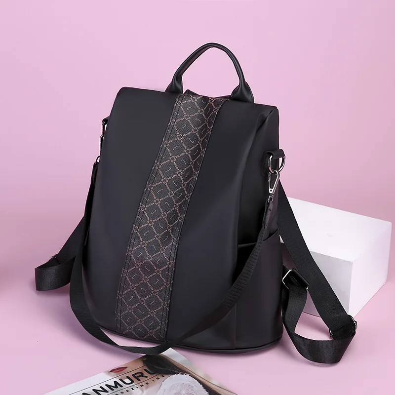 

Backpack female bags for women 2018 new Korean version of Oxford cloth bag knapsack fashion dual-use backpacks khaki black