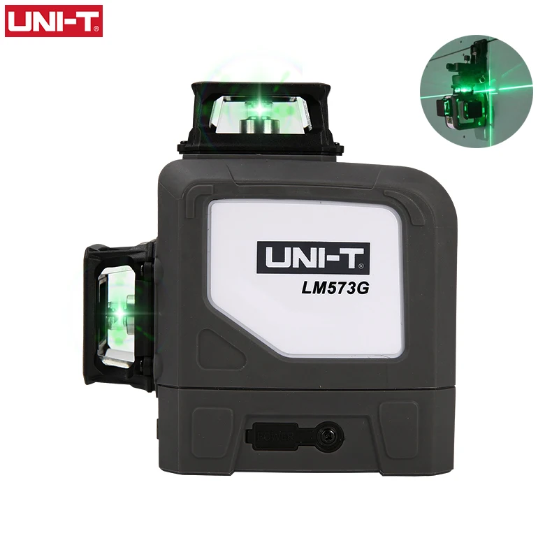 UNI-T 8 Lines 12 Lines 3D Laser Level 360 Degre Horizontal Vertical Cross Powerful Green Laser Beam LM572 LM573G LM573LD LM580G