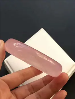 

Free Shipping Natural Rose Quartz Mozambique Crystal Bangle Inner Diameter 59.8mm