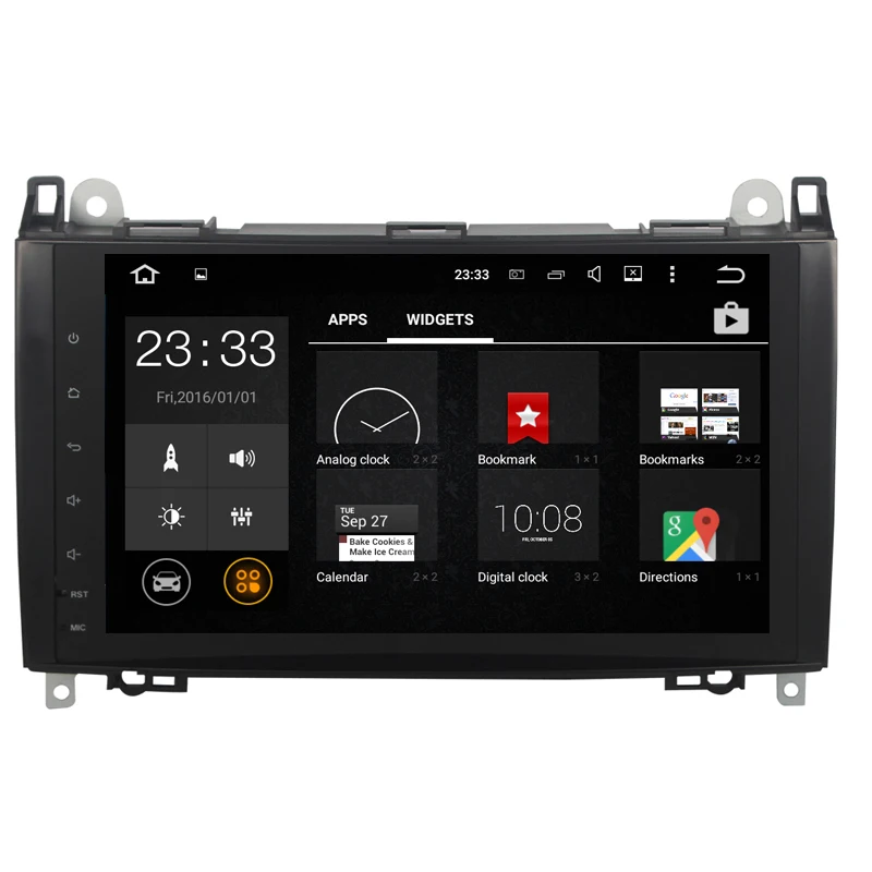 Top Android 8.1 2 Din 9 Inch Car DVD GPS Video Player For Mercedes/Benz/Sprinter/Viano/Vito/B-class/B200/B180 CANBUS 1G RAM Radio 2