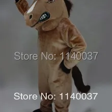 Маскоты коричневый Mustang Лошадь Маскоты костюм на заказ Необычные костюмы аниме косплей комплекты Маскоты te тема маскарадный карнавальный костюм