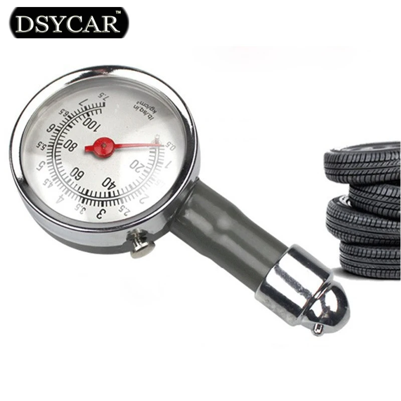 DSYCAR Metal Car tire pressure gauge AUTO air pressure meter tester diagnostic tool second hand car repair test high precision