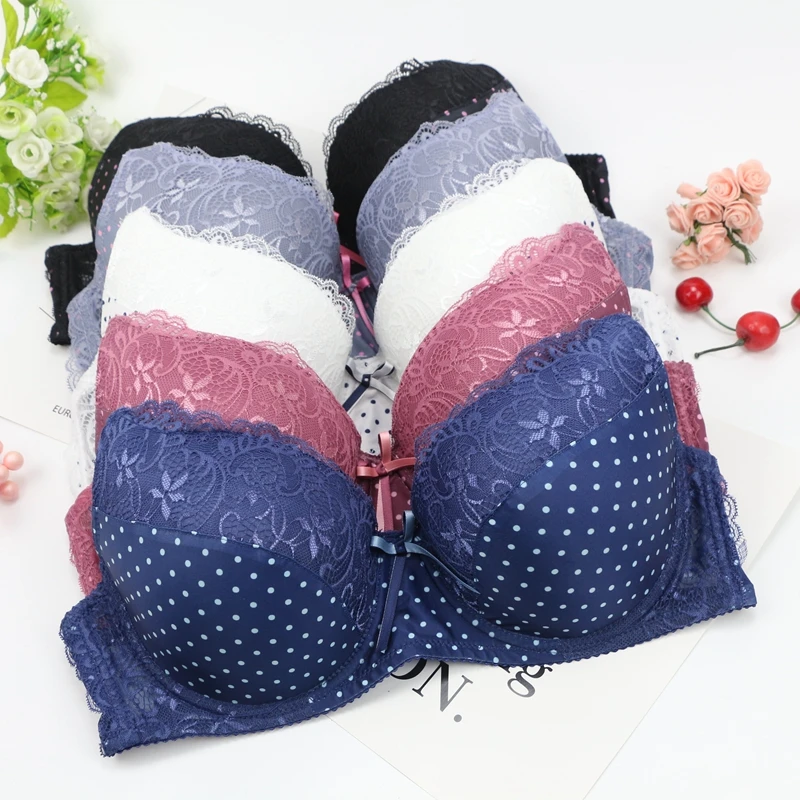 DaiNaFang New Sexy BCDE Cup Bra Sets Lace Push Up Women Underwear Panties Refreshing  France Plus Size Lingerie Suit french knickers set