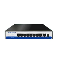 9-канальный коммутатор gigabit PoE 100/1000 Мбит/с IEEE802.3af/на активный участник 8 портов 50v2. 3a для 8 шт. 1080 P 2MP 3MP 4MP 5MP 6MP камера