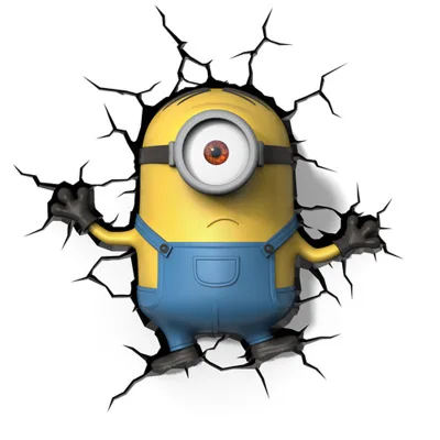 

Minions Stuart/BOB/Kevin 3D Cartoon Creative Deco TOYS Wall Sticker LED night light for Children Gifts bed led lamp lighting